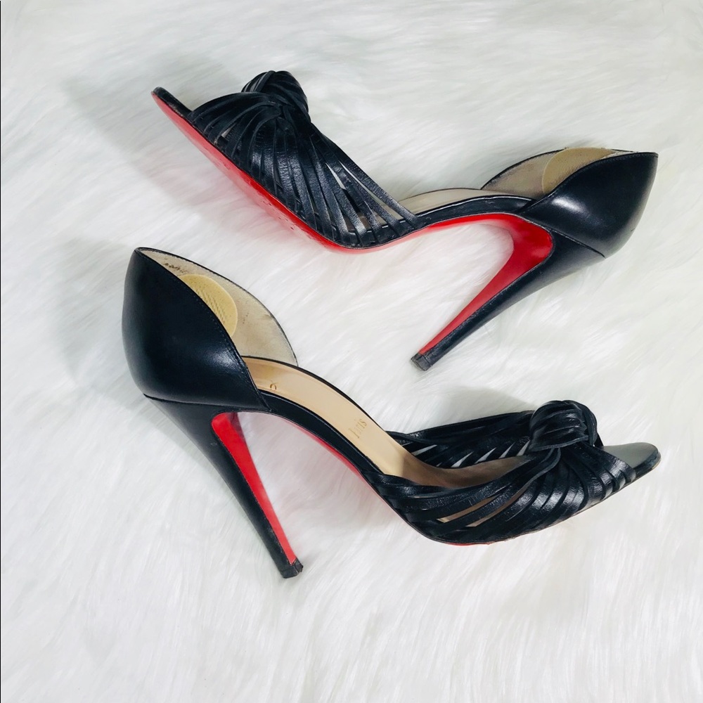Christian Louboutin Knotted Leather Heels